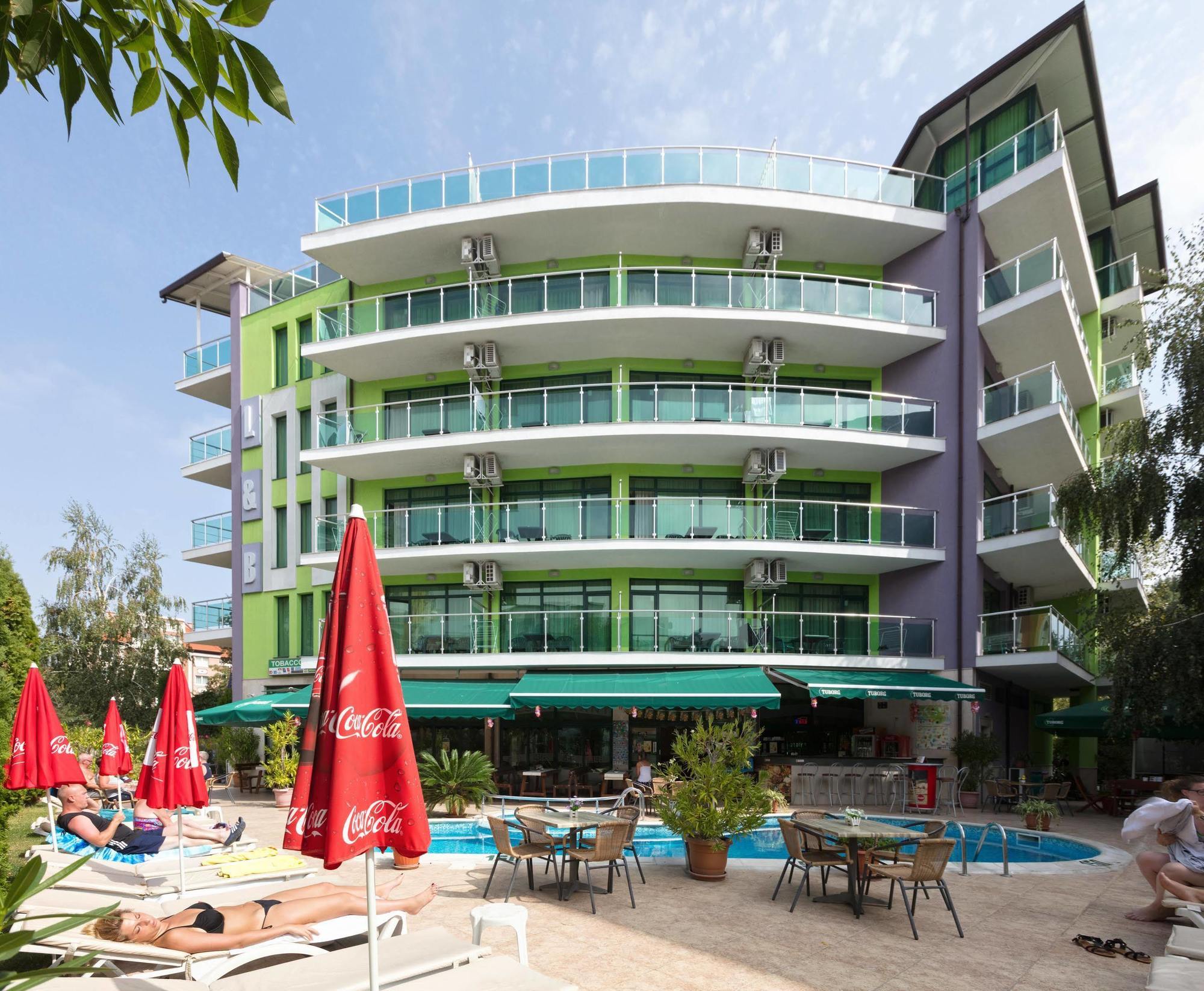 Hotel L&B- Free Parking Sunny Beach Exterior foto